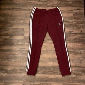 Maroon Adidas Joggers